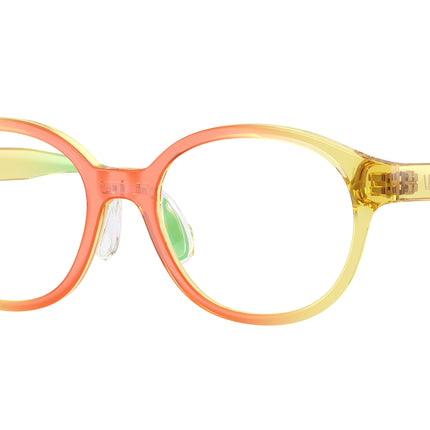 Versace Kids VK3012 Round Eyeglasses  5530-Gradient Orange Yellow Green 47-130-16 - Color Map Yellow