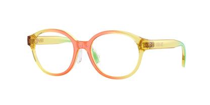 Versace Kids VK3012 Round Eyeglasses  5530-Gradient Orange Yellow Green 47-130-16 - Color Map Yellow