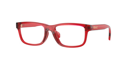 Versace Kids VK3013U Rectangle Eyeglasses  5533-Transparent Red 49-130-16 - Color Map Red