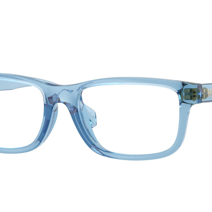 Versace Kids VK3013U Rectangle Eyeglasses  5535-Transparent Pale Blue 49-130-16 - Color Map Blue