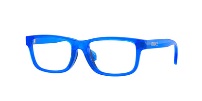 Versace Kids VK3013U Rectangle Eyeglasses  5536-Royal Blue Transparent 49-130-16 - Color Map Blue