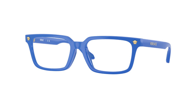 Versace Kids VK3015U Rectangle Eyeglasses  5546-Solid Blue 49-125-15 - Color Map Blue