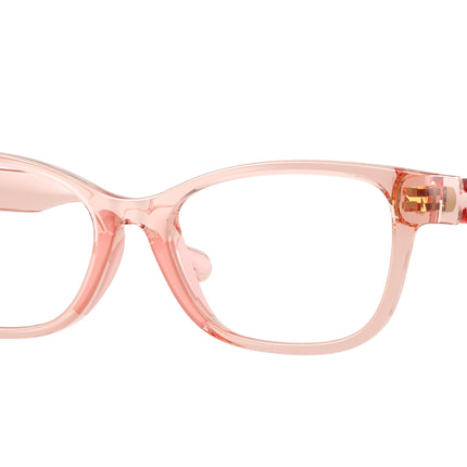 Versace Kids VK3016U Cat Eye Eyeglasses  5549-Transparent Peach 49-130-16 - Color Map Pink