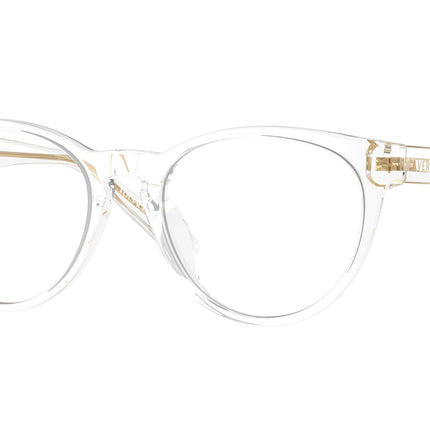 Versace Kids VK3321U Phantos Eyeglasses  148-Crystal 48-130-17 - Color Map Transparent