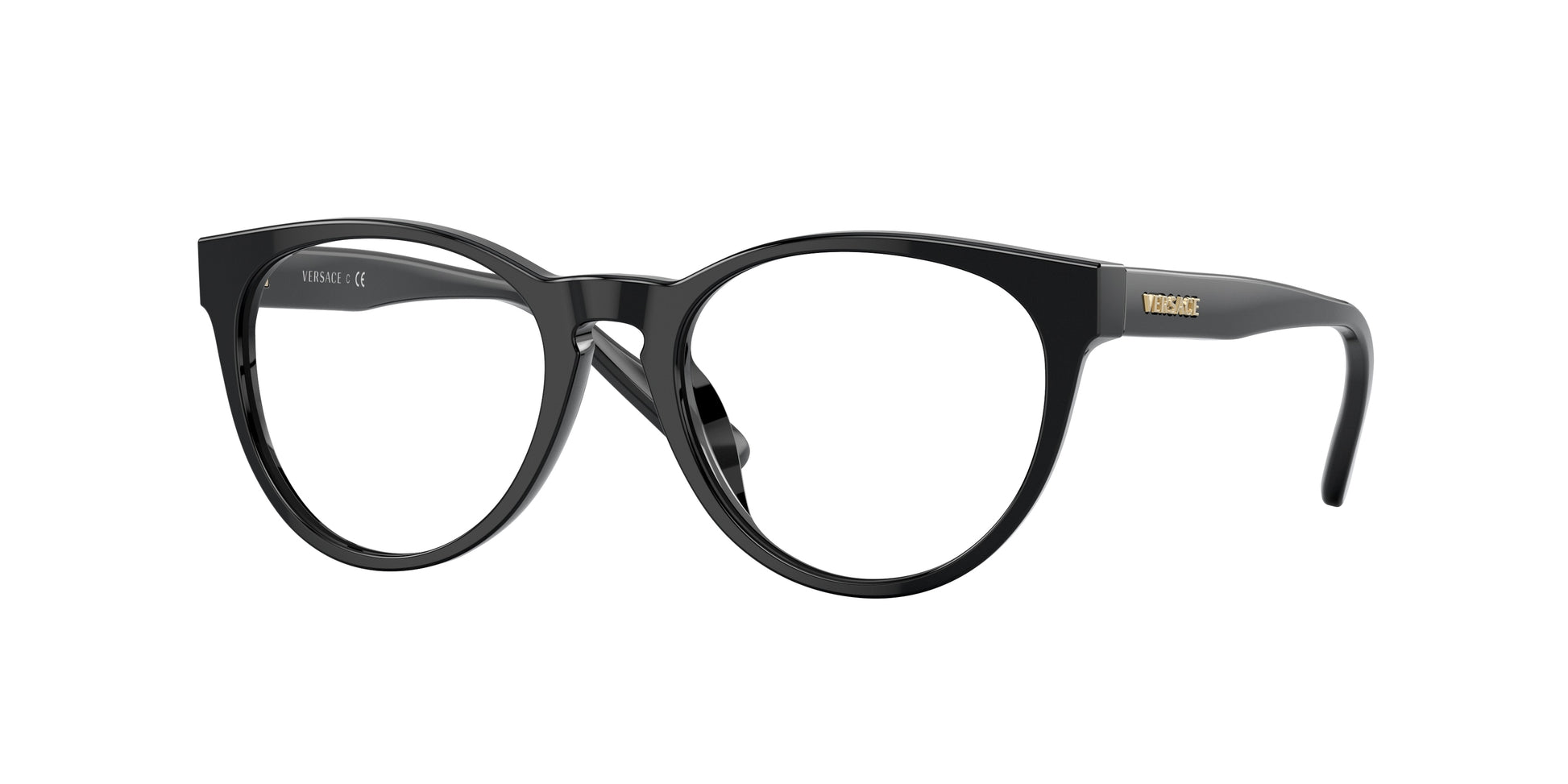 Versace Kids VK3321U Phantos Eyeglasses  GB1-Black 48-130-17 - Color Map Black
