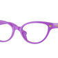 Versace Kids VK3322U Cat Eye Eyeglasses  5377-Violet 47-130-16 - Color Map Violet