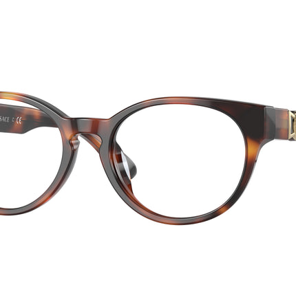 Versace Kids VK3323U Oval Eyeglasses  5217-Havana 47-130-16 - Color Map Tortoise