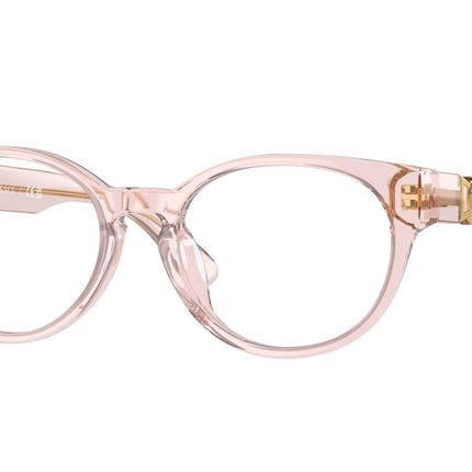 Versace Kids VK3323U Oval Eyeglasses  5441-Transparent Pink 47-130-16 - Color Map Pink