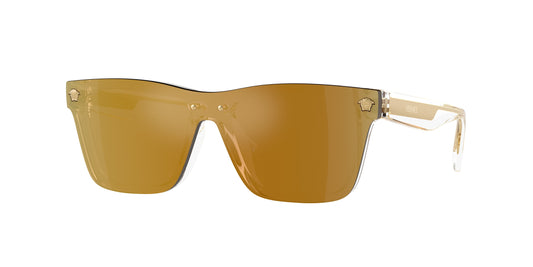Versace Kids VK4004U Rectangle Sunglasses  148/7I-Crystal 28-130-128 - Color Map Transparent