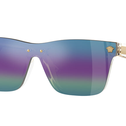 Versace Kids VK4004U Rectangle Sunglasses  148/P1-Crystal 28-130-128 - Color Map Transparent