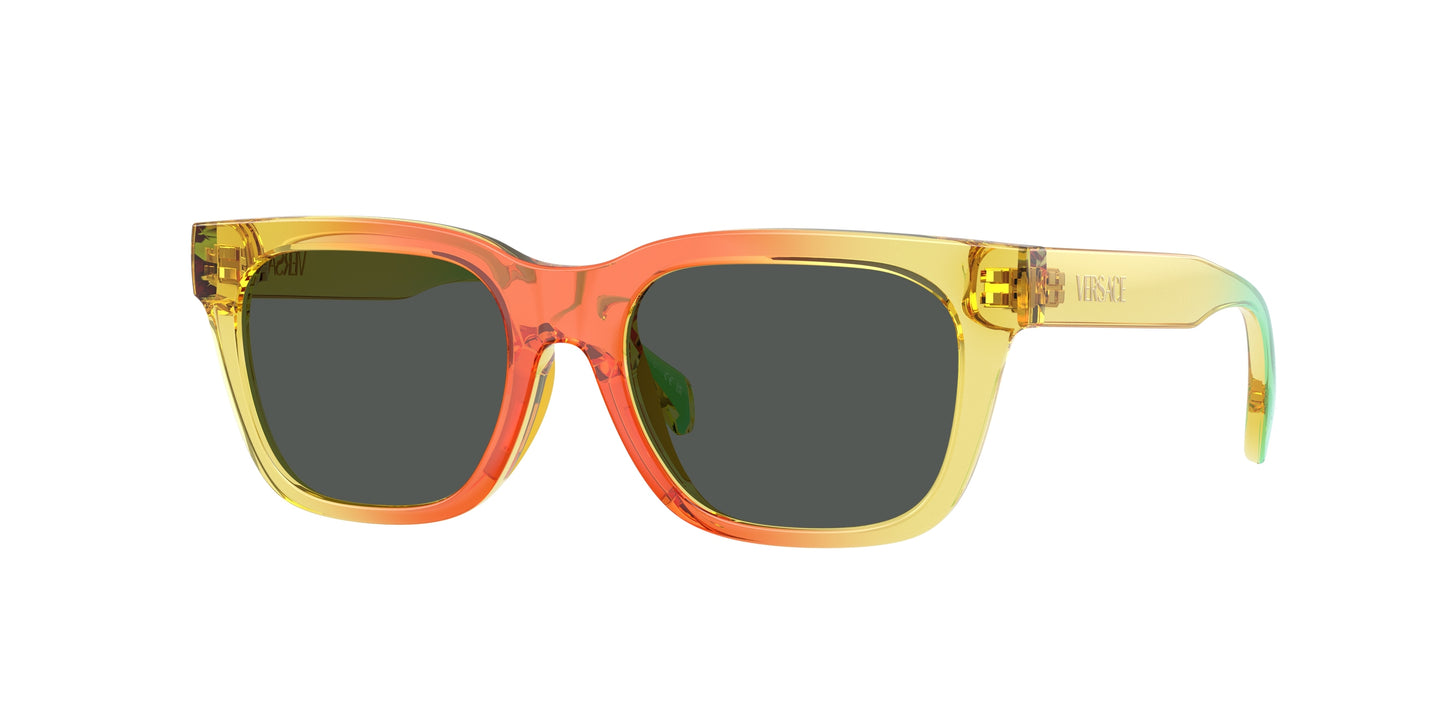 Versace Kids VK4006U Square Sunglasses  553087-Gradient Orange Yellow Green 47-130-16 - Color Map Yellow