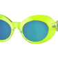 Versace Kids VK4428U Oval Sunglasses  537125-Transparent Fluo Green 45-130-20 - Color Map Green