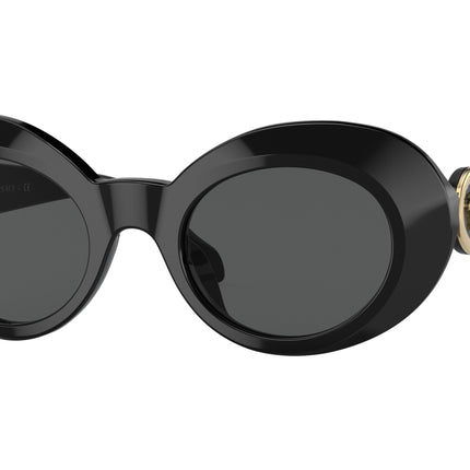 Versace Kids VK4428U Oval Sunglasses  GB1/87-Black 45-130-20 - Color Map Black