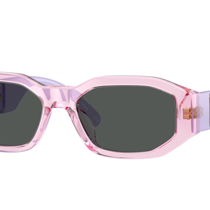 Versace Kids VK4429U Irregular Sunglasses  552687-Transparent Lavander 48-130-16 - Color Map Violet