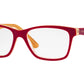 Vogue VO2787 Square Eyeglasses  2772-Bordeaux/Yellow/Transparent 53-140-16 - Color Map Red