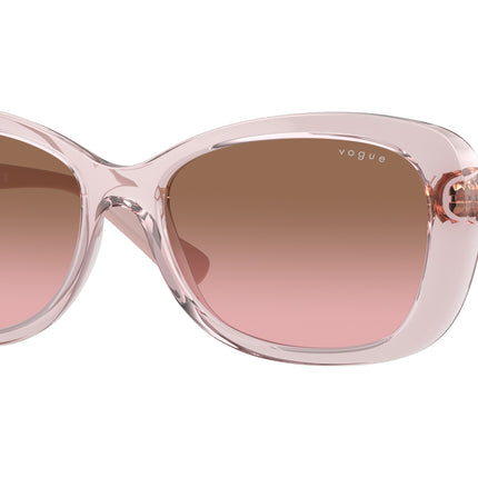 Vogue VO2943SB Butterfly Sunglasses  294214-Transparent Pink 55-135-17 - Color Map Pink