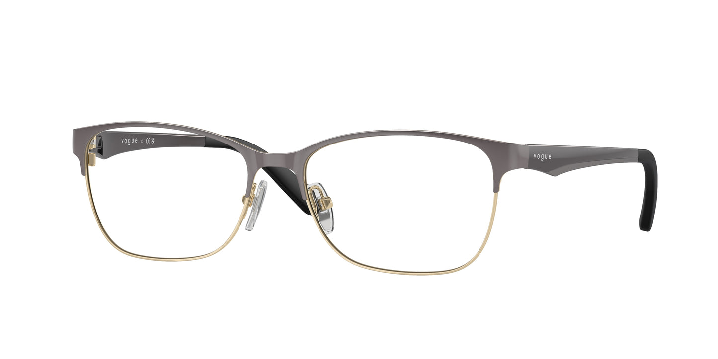 Vogue VO3940 Square Eyeglasses  5061-Top Dark Grey/Pale Gold 54-140-16 - Color Map Grey