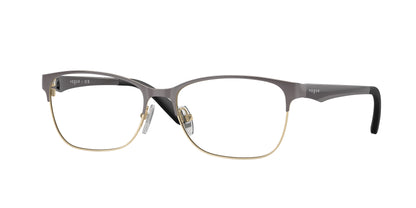 Vogue VO3940 Square Eyeglasses  5061-Top Dark Grey/Pale Gold 54-140-16 - Color Map Grey