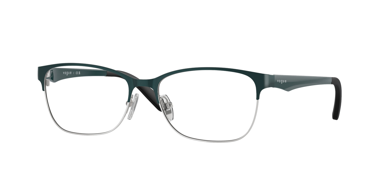 Vogue VO3940 Square Eyeglasses  5068-Dark Green 54-140-16 - Color Map Green
