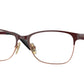 Vogue VO3940 Square Eyeglasses  5170-Top Bordeaux/Rose Gold 54-140-16 - Color Map Red