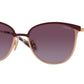 Vogue VO4002S Rectangle Sunglasses  51708H-Top Bordeaux/Rose Gold 55-135-18 - Color Map Red