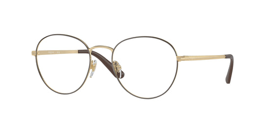 Vogue VO4024 Phantos Eyeglasses  5021-Top Brown/Pale Gold 52-135-18 - Color Map Brown