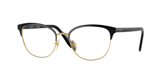 Vogue VO4088 Oval Eyeglasses  352-Black 52-140-18 - Color Map Black