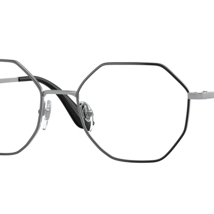 Vogue VO4094 Irregular Eyeglasses  323-Top Black/Matte Silver 52-135-18 - Color Map Black
