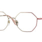 Vogue VO4094 Irregular Eyeglasses  5155-Red Gradient Pale Gold 54-135-18 - Color Map Red