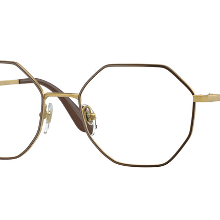 Vogue VO4094 Irregular Eyeglasses  997-Top Brown/Pale Gold 52-135-18 - Color Map Brown