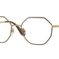 Vogue VO4094 Irregular Eyeglasses  997-Top Brown/Pale Gold 52-135-18 - Color Map Brown