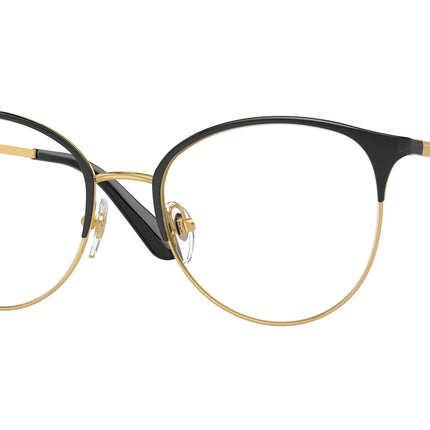 Vogue VO4108 Phantos Eyeglasses  280-Top Black/Gold 51-135-18 - Color Map Black