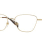 Vogue VO4163 Irregular Eyeglasses  848-Pale Gold 53-135-18 - Color Map Gold