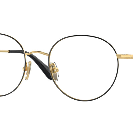 Vogue VO4177 Phantos Eyeglasses  280-Top Black/Gold 52-135-19 - Color Map Black