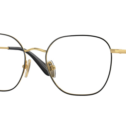 Vogue VO4178 Square Eyeglasses  280-Top Black/Gold 52-135-18 - Color Map Black