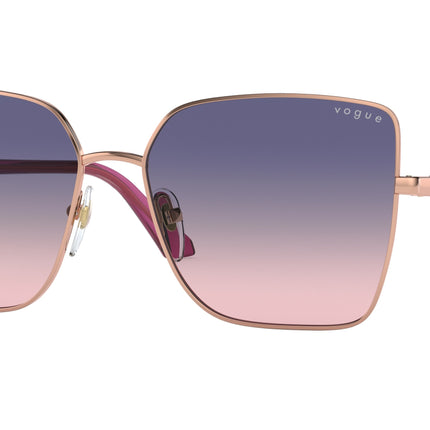 Vogue VO4199S Butterfly Sunglasses  5075I6-Pink Gold 58-140-16 - Color Map Pink