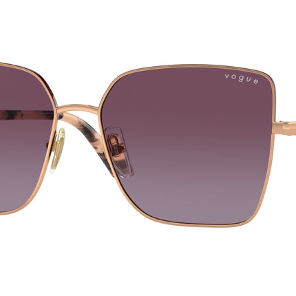 Vogue VO4199S Butterfly Sunglasses  51708H-Top Bordeaux/Rose Gold 58-140-16 - Color Map Red