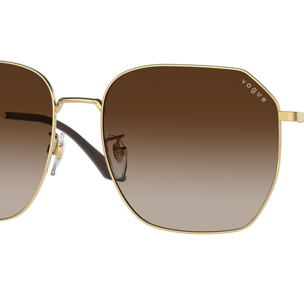Vogue VO4215SD Irregular Sunglasses  280/13-Gold 58-145-17 - Color Map Gold