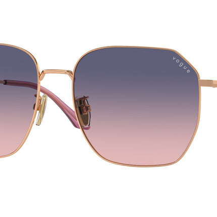 Vogue VO4215SD Irregular Sunglasses  5152I6-Rose Gold 58-145-17 - Color Map Gold