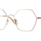 Vogue VO4226 Irregular Eyeglasses  5155-Red Gradient Pale Gold 55-135-17 - Color Map Red