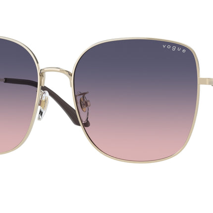 Vogue VO4237SD Square Sunglasses  848/I6-Pale Gold 58-145-17 - Color Map Gold