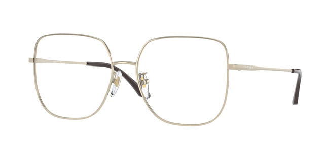 Vogue VO4238D Irregular Eyeglasses  848-Pale Gold 56-145-16 - Color Map Gold