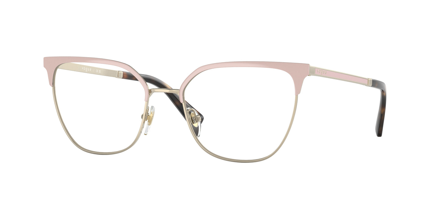 Vogue VO4249 Pillow Eyeglasses  5176-Top Beige/Pale Gold 53-140-18 - Color Map Brown
