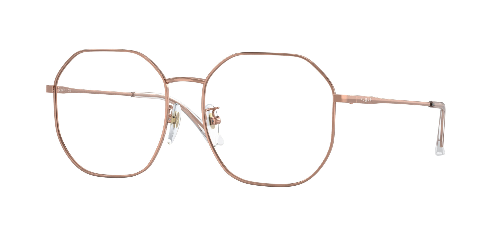 Vogue VO4260D Irregular Eyeglasses  5152-Rose Gold 54-145-16 - Color Map Gold
