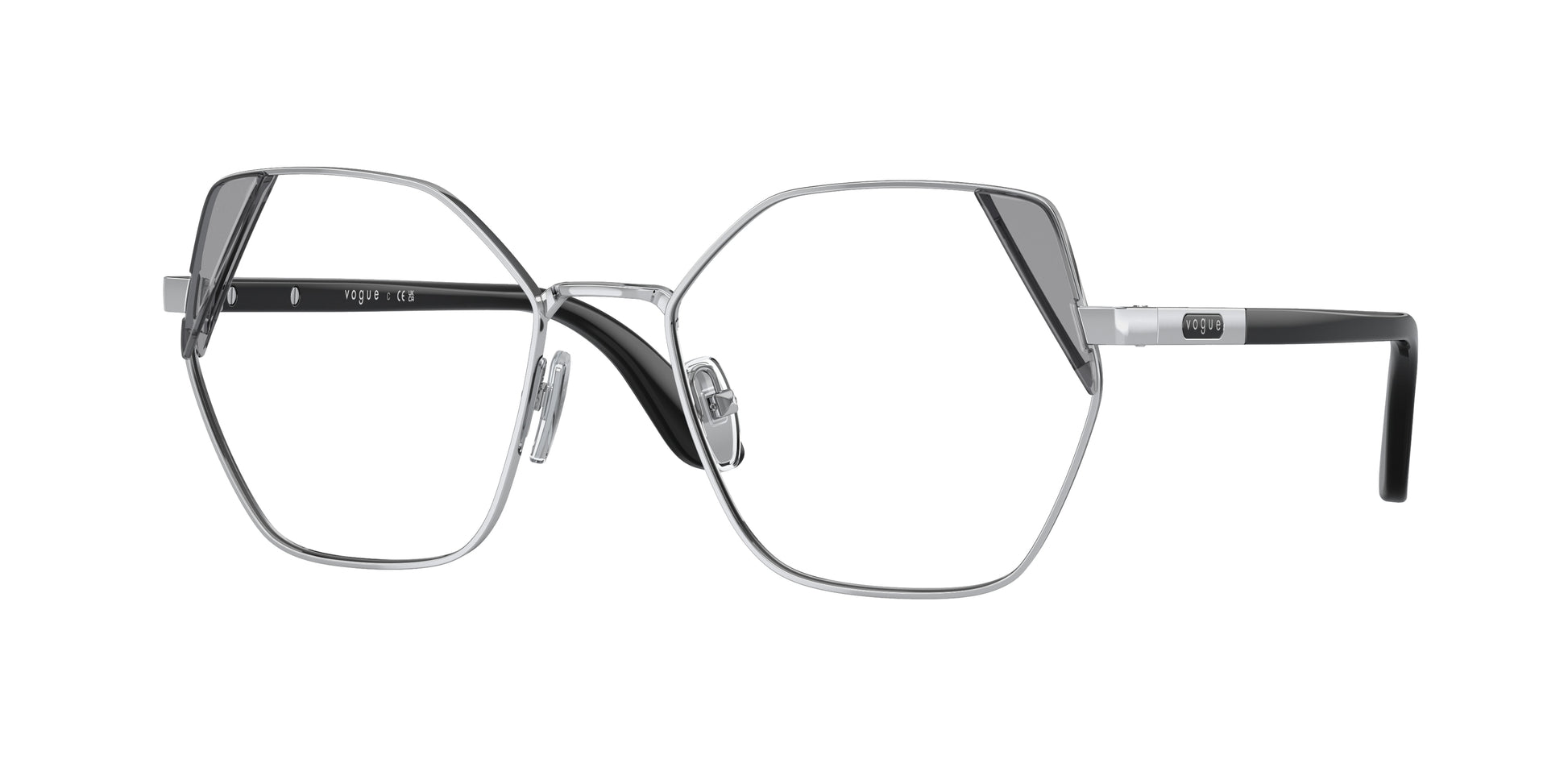 Vogue VO4270 Irregular Eyeglasses  323-Silver 52-140-18 - Color Map Silver