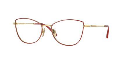 Vogue VO4273 Cat Eye Eyeglasses  280-Top Red/Gold 53-135-17 - Color Map Red