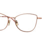 Vogue VO4273 Cat Eye Eyeglasses  5152-Rose Gold 53-135-17 - Color Map Gold