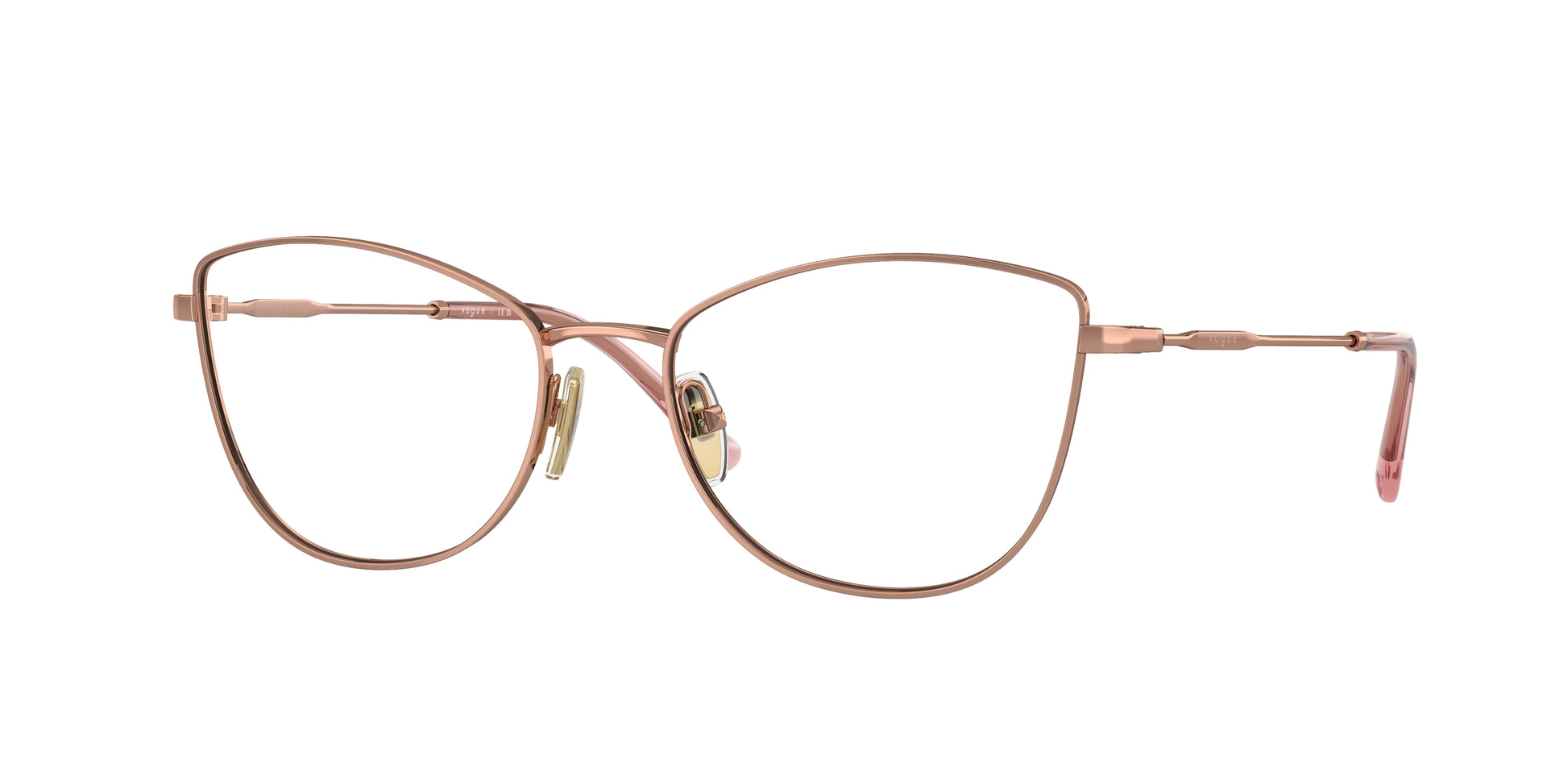 Vogue VO4273 Cat Eye Eyeglasses  5152-Rose Gold 53-135-17 - Color Map Gold
