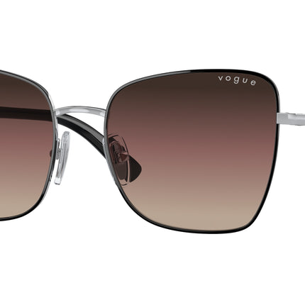 Vogue VO4277SB Butterfly Sunglasses  352/E2-Top Black/Silver 56-140-18 - Color Map Black