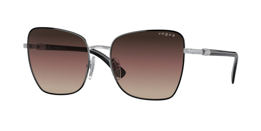Vogue VO4277SB Butterfly Sunglasses  352/E2-Top Black/Silver 56-140-18 - Color Map Black